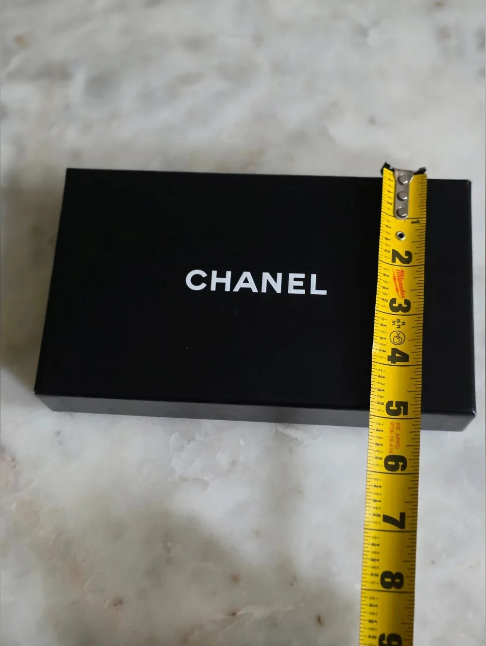 Authentic Chanel Long Wallet Gift Box W/ Dustcover & Care Cards
